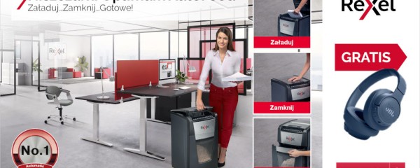 Niszczarki REXEL Optimum z prezentami