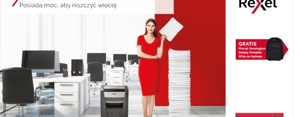 Niszczarki REXEL Momentum z prezentami