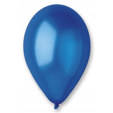 Balony 23cm [100] metalik GRANATOWE