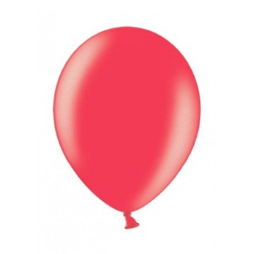 Balony 27cm [100] metalik CZERWONY