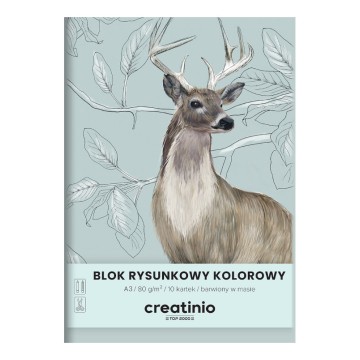 Blok rysunkowy kolor A3/10 TOP2000 CREATINIO 80g