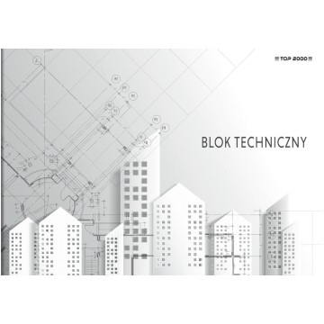 Blok techniczny biały A4/10 TOP2000 BASIC 140g