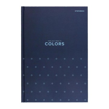 Brulion A5 96k krata TOP2000 COLORS niebieski