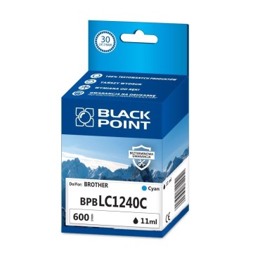 Cart. BROTHER LC 1240 cyan BLACKPOINT (600)