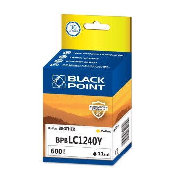 Cart. BROTHER LC 1240 yellow BLACKPOINT (600)
