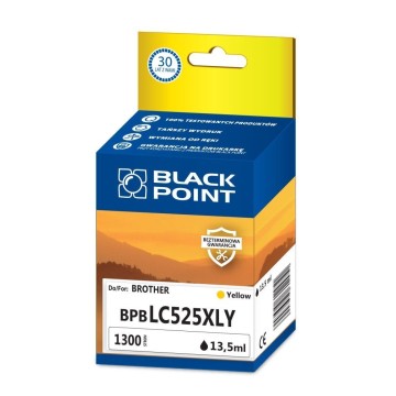 Cart. BROTHER LC 525 XL yellow BLACKPOINT (1.300)