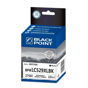 Cart. BROTHER LC 529 XL czarny BLACKPOINT (2.750)