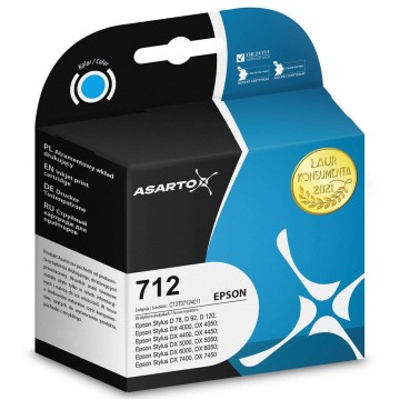 Cart. EPSON T 0712 cyan ASARTO