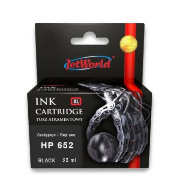 Cart. HP 652XL czarny JETWORLD