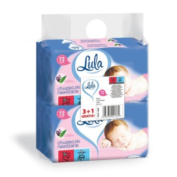 Chusteczki nawilżane LULA [4x72] ALATONINA