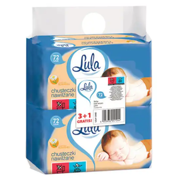 Chusteczki nawilżane LULA [4x72] RUMIANEK