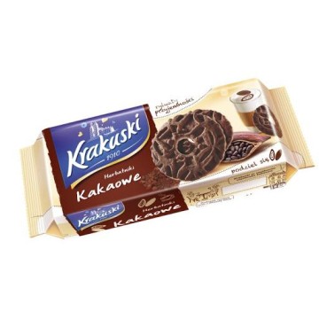 Ciastka KRAKUSKI 163g KAKAOWE