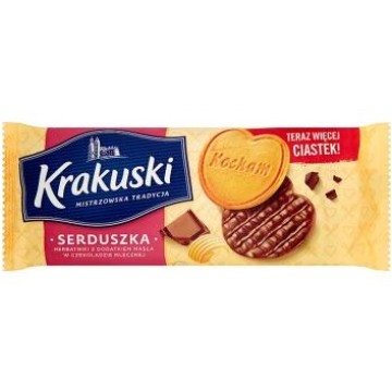 Ciastka KRAKUSKI 171g SERDUSZKA