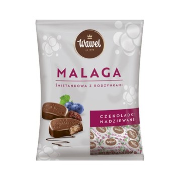 Cukierki WAWEL MALAGA śmietankowe z rodzynkami 1kg