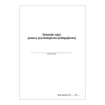 Druk.szkol- Dziennik zajęć pomocy psych.-pedagog.