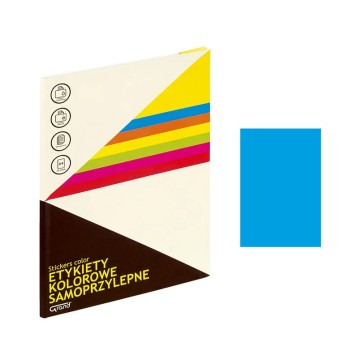 Etykiety samop. A4 GRAND [25] niebieskie