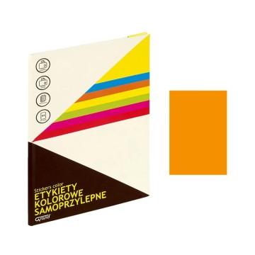 Etykiety samop. A4 GRAND [25] pomarańcz