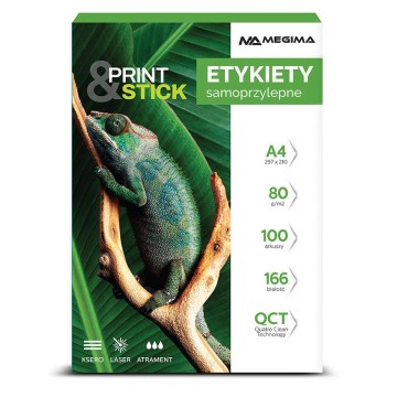 Etykiety samop. A4 MEGIMA [100] 210/297