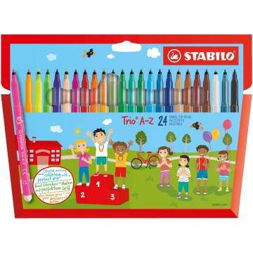 Flamastry STABILO TRIO A-Z [24]