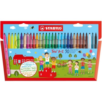 Flamastry STABILO TRIO A-Z [30]
