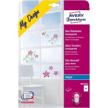 Folia dekoracyjna AVERY A4 okna i szkło do nadruku