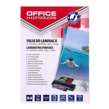 Folia do laminacji A4 2x100mic [100] OFFICE PROD.