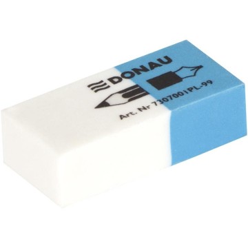 Gumka DONAU 7307 niebiesko-biała