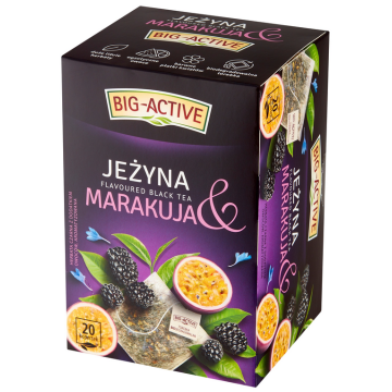 Herbata BIG-ACTIVE [20] czarna jeżyna i marakuja