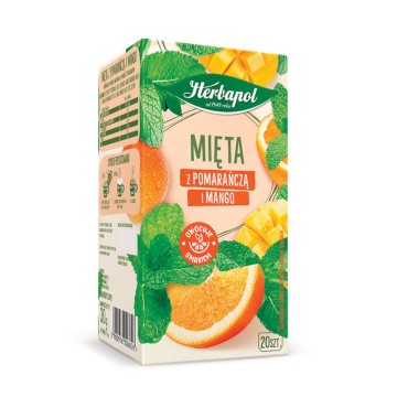 Herbata HERBAPOL [20] mięta z pomarańczą i mango