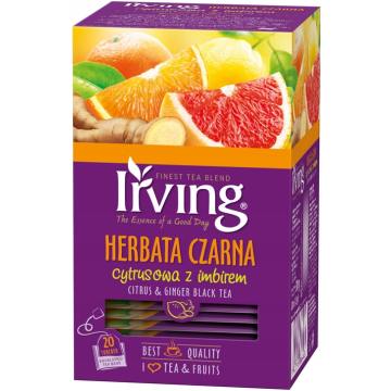 Herbata IRVING [20] czarna cytrusowa z imbirem