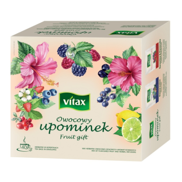 Herbata VITAX [4x10] zestaw owocowy upominek