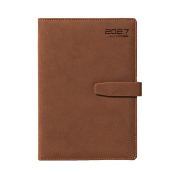Kalendarz ks. 2027 A5 JOTAN ELEGANT K (D) brąz