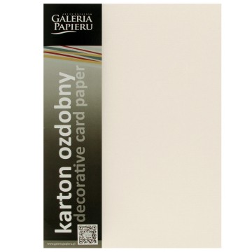 Kartony ozdobne KRATKA krem [20]