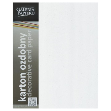 Kartony ozdobne MIKA METALIK biała [20]