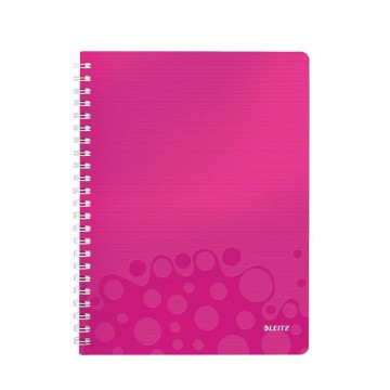 Kołozeszyt A4 LEITZ PP WOW różowy