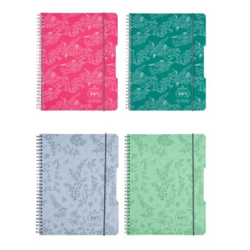 Kołozeszyty HERLITZ ECO PP COLORS A4 80k [4] mix