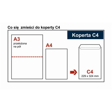 Koperty konfekcjonowane C4 HK białe [50]