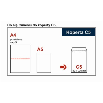 Koperty konfekcjonowane C5 HK białe [50] krótki bo