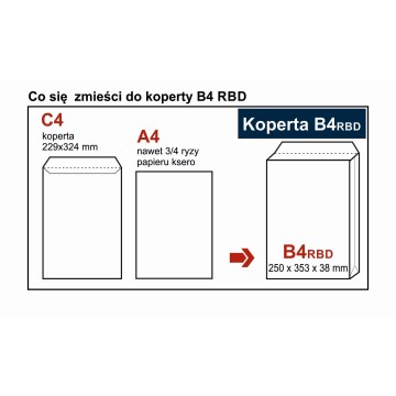 Koperty rozszerzane B4 brąz [250] (KARTON)