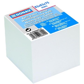 Kostka nieklejona DONAU 83/83mm/750k biała