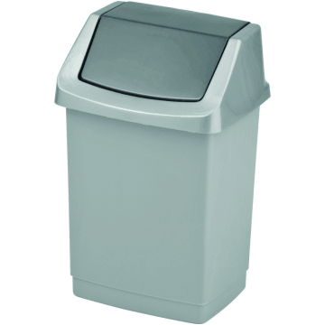 Kosz na śmieci uchylny CURVER CLICK-IT 15L srebrny