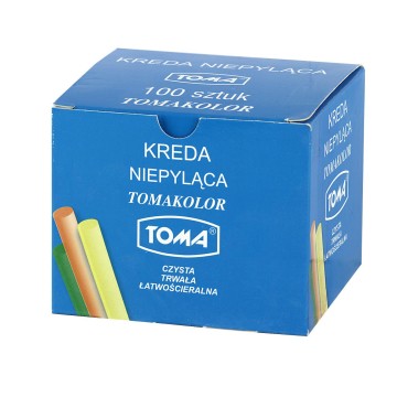 Kreda kolorowa TOMA okrągła [100] niepyląca