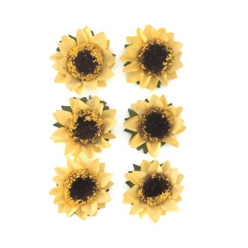 Kwiaty samoprzylepne ARGO SŁONECZNIK pap.żółte [6]