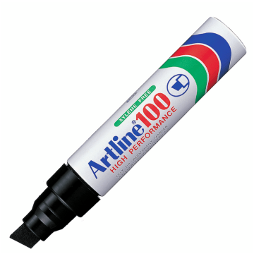Marker permanentny ARTLINE ścięty czarny
