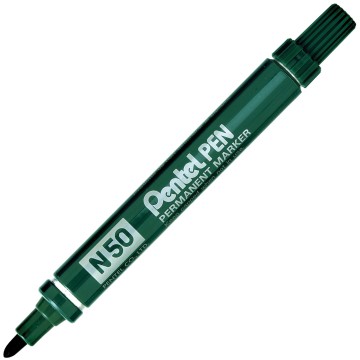 Marker permanentny PENTEL N-50 okrągły zielony