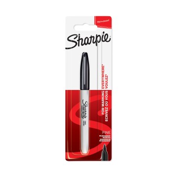 Marker permanentny SHARPIE FINE czarny blister