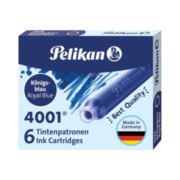 Naboje PELIKAN TP/6 [6] (krótkie) niebieskie