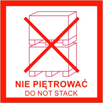 Naklejka NIE PIĘTROWAĆ