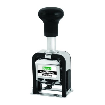 Numerator D.RECT 6-cyfrowy metalowy automatyczny