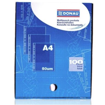 Obwoluty krystal. A4 DONAU [100] 50mic. (karton)